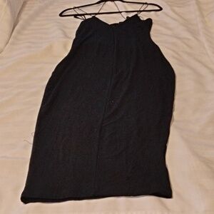Jluxlabel Womans Black V Neck Spaghetti Strap Midi Dress, Size: M, NWT